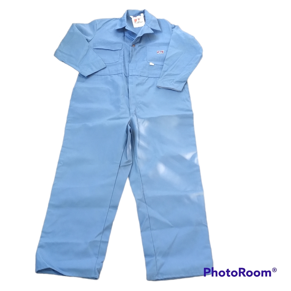 Light Blue Men's Work Coverall - Unbranded